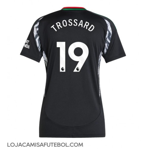 Camisa de Futebol Arsenal Leandro Trossard #19 Equipamento Secundário Mulheres 2024-25 Manga Curta